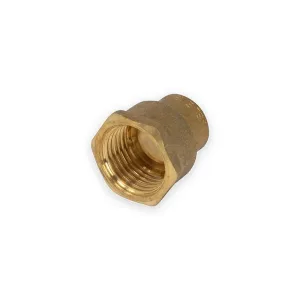 Navigator brass endfeed straight connector with female iron thread