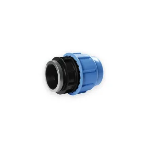 Navigator BlueSeal MDPE female compression adaptor with blue nut
