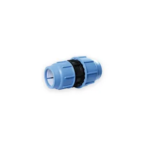 Navigator BlueSeal MDPE reducing compression coupling with blue nuts