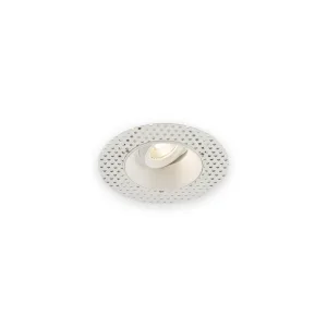 Odan Single Tilt Round Trimless Downlight White