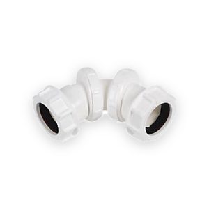 plastic compression adjustable bend white
