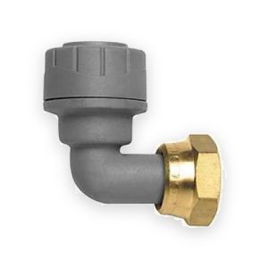 PolyPlumb 15mm X ½” Bend Tap Connector (Grey)