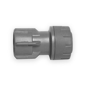 PolyPlumb 15mm X ½" Hand Tighten Tap Connector (Grey)
