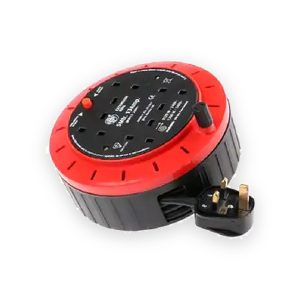 Powerplus 4 Gang Extension Reel With Thermal Cut Out 5m