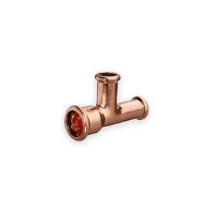 ProXPlumb copper pressfit branch and end reduced tee with black sealing rings