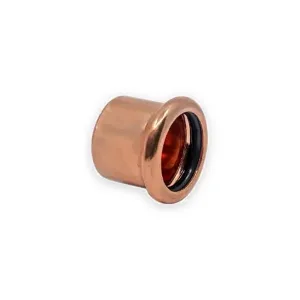 ProXPlumb copper pressfit end cap with black sealing rings