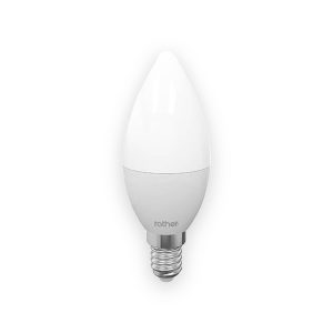 Rother white LED candle bulb with E14 screw cap