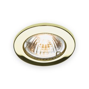 Rother IP20 12V 50W Max. L/V Brass Downlight With Bridge