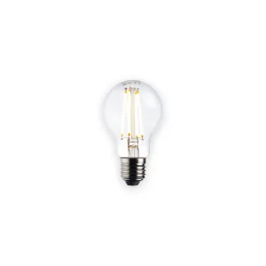 Clear GLS LED filament lamp with screw base