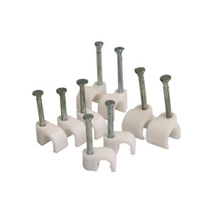 Round Clips 10mm White