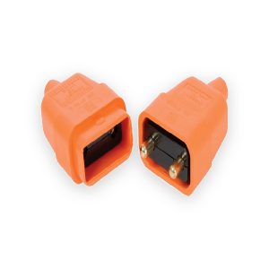 Rubber 2Pin Connector 10A Orange