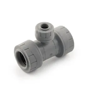 PolyPlumb 22 X 22 X15mm Branch Reduced Tee (Grey)
