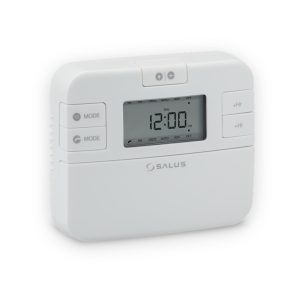 Salus EP210 white two-channel heating and hot water programmer with LCD display and mode controls