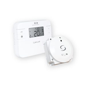 SALUS RT510BC+ wireless programmable thermostat with LCD display and plug-in boiler receiver
