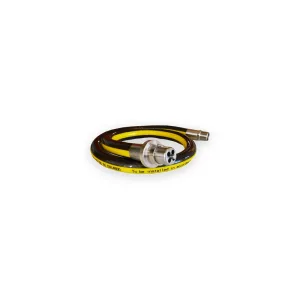 Salvus EN14800 coiled gas hose with straight bayonet fitting