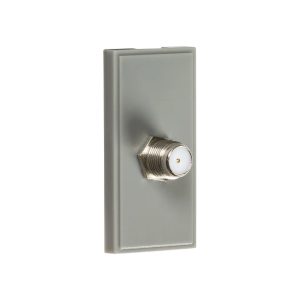 SAT TV Outlet Module 25 x 50mm - Grey