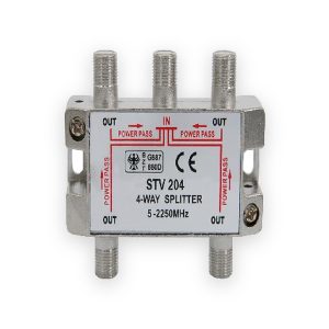 Satellite Metal F Splitters 5-2250MHz 4 Way