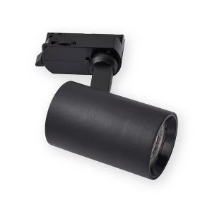 Saxby 108742 ColtLED black CCT track spotlight with adjustable head and track adaptor