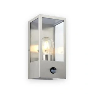 Saxby Breton PIR wall Stainless Steel IP44 28W