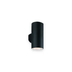 Saxby Cairo 108744 CCT 18W IP65 black up and down wall light