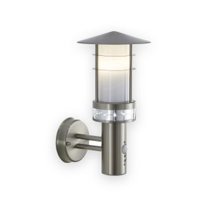 Saxby Pagoda PIR 1lt wall IP44 9.2W & 0.05W