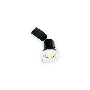Saxby ShieldPLUS 61059 fixed GU10 downlight in matt white