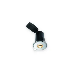 Saxby ShieldPLUS 50686 IP65 GU10 downlight in chrome