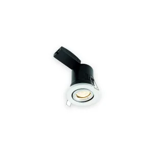 Saxby ShieldPLUS 61060 tilt GU10 downlight in matt white