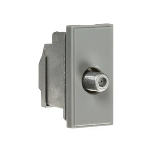 Screened SAT TV Outlet Module 25 x 50mm - Grey