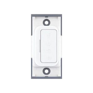 Selectric 13 Amp Fused Connection Unit – White with White Insert