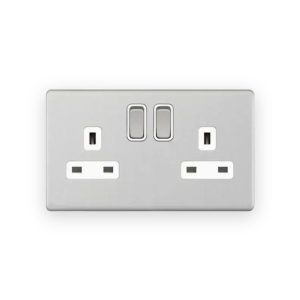 Selectric 2 Gang 13 Amp Socket DP – Switched