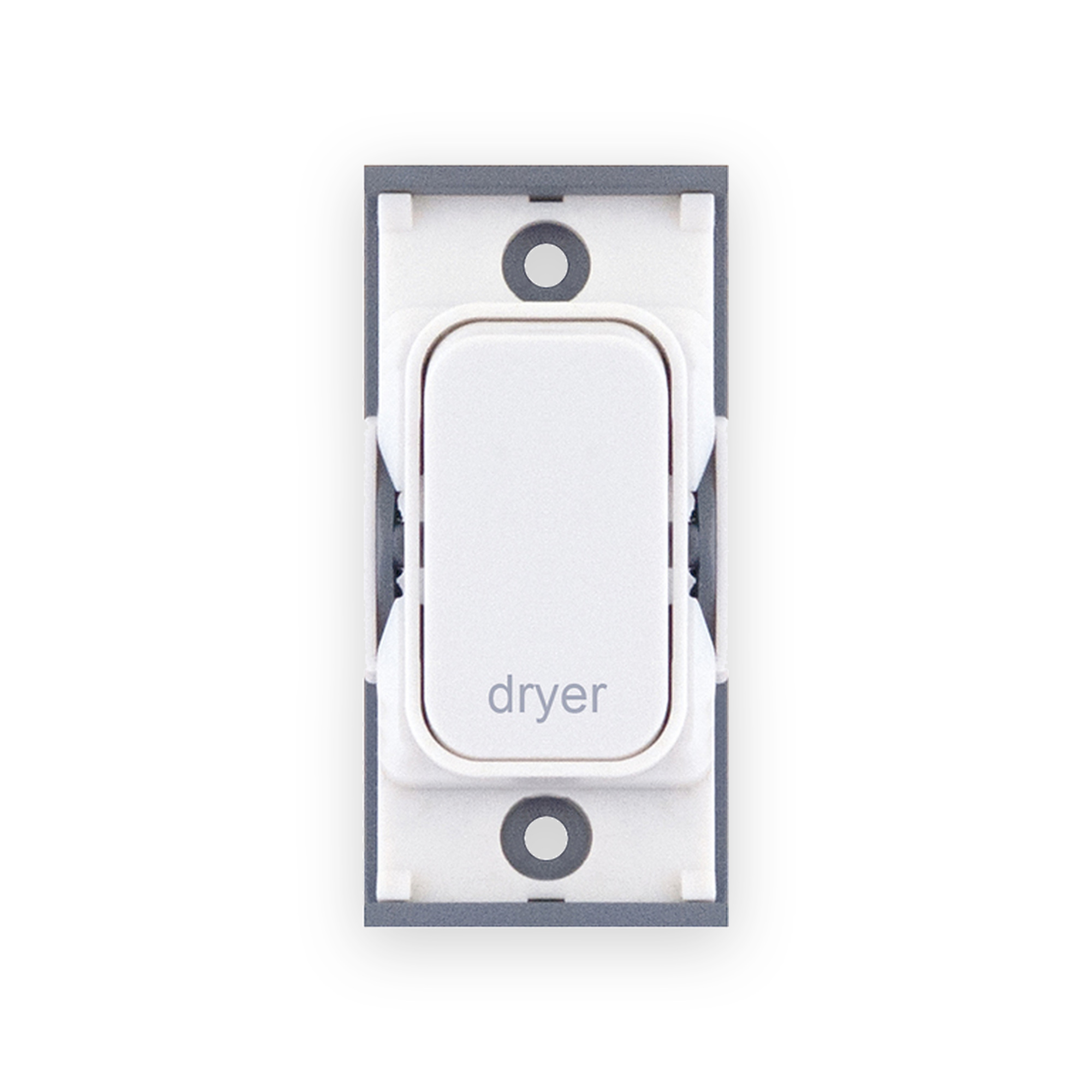 selectric-20-amp-dp-modular-switch-marked-dryer-white-sgrid360-282-gallery-01 Selectric 20 Amp DP Modular Switch – Marked “Dryer” White