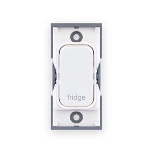 Selectric 20 Amp DP Modular Switch – Marked “FRIDGE” White