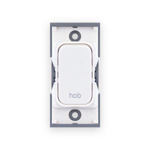 Selectric 20 Amp DP Modular Switch – Marked “Hob” White