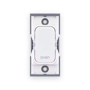 Selectric 20 Amp DP Modular Switch – Marked “Oven” White