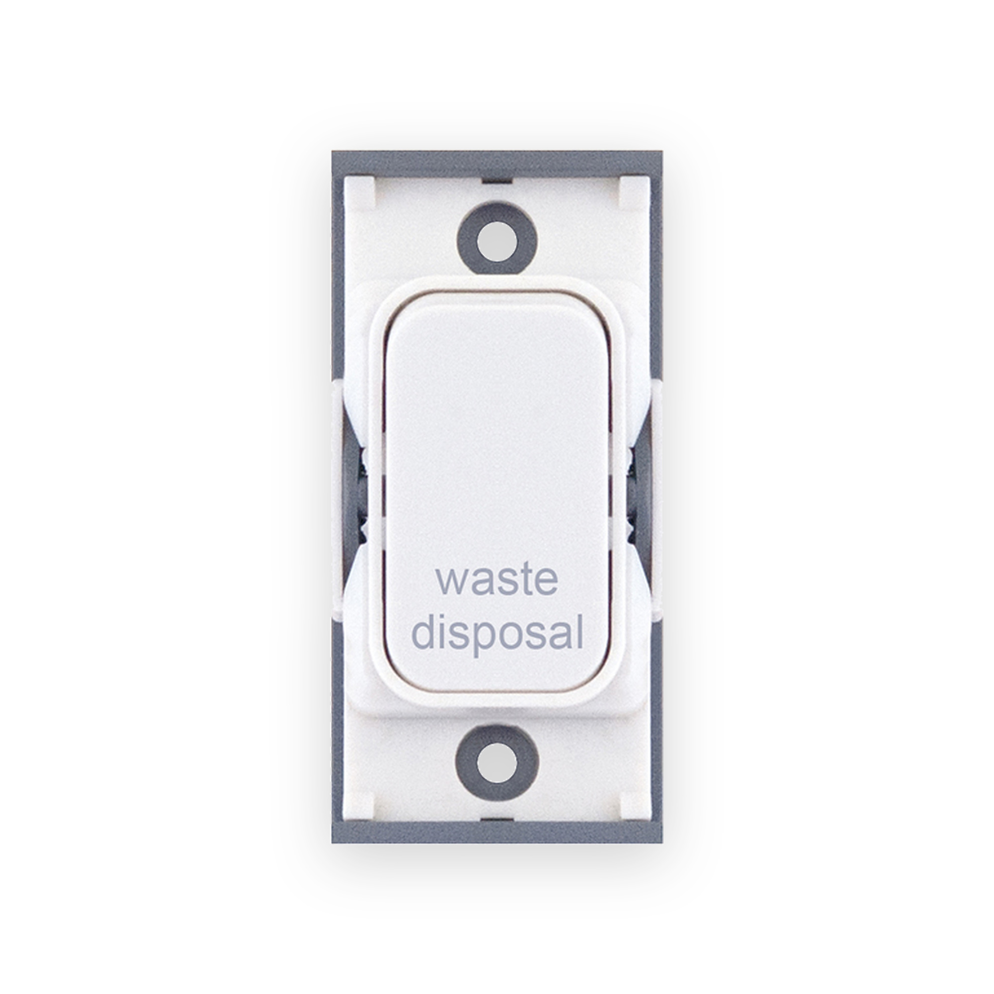 selectric-20-amp-dp-modular-switch-marked-waste-disposal-white-sgrid360-283-gallery-01 Selectric 20 Amp DP Modular Switch – Marked “Waste Disposal” White