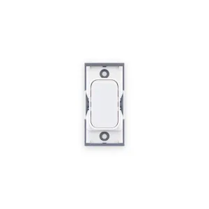 Selectric 20 Amp SP 1 Way Modular Switch – White with White Insert