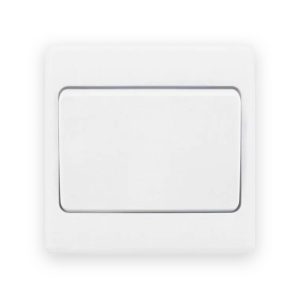 Selectric Smooth White 1 Gang 10AX 2 Way Wide Rocker Plate Switch