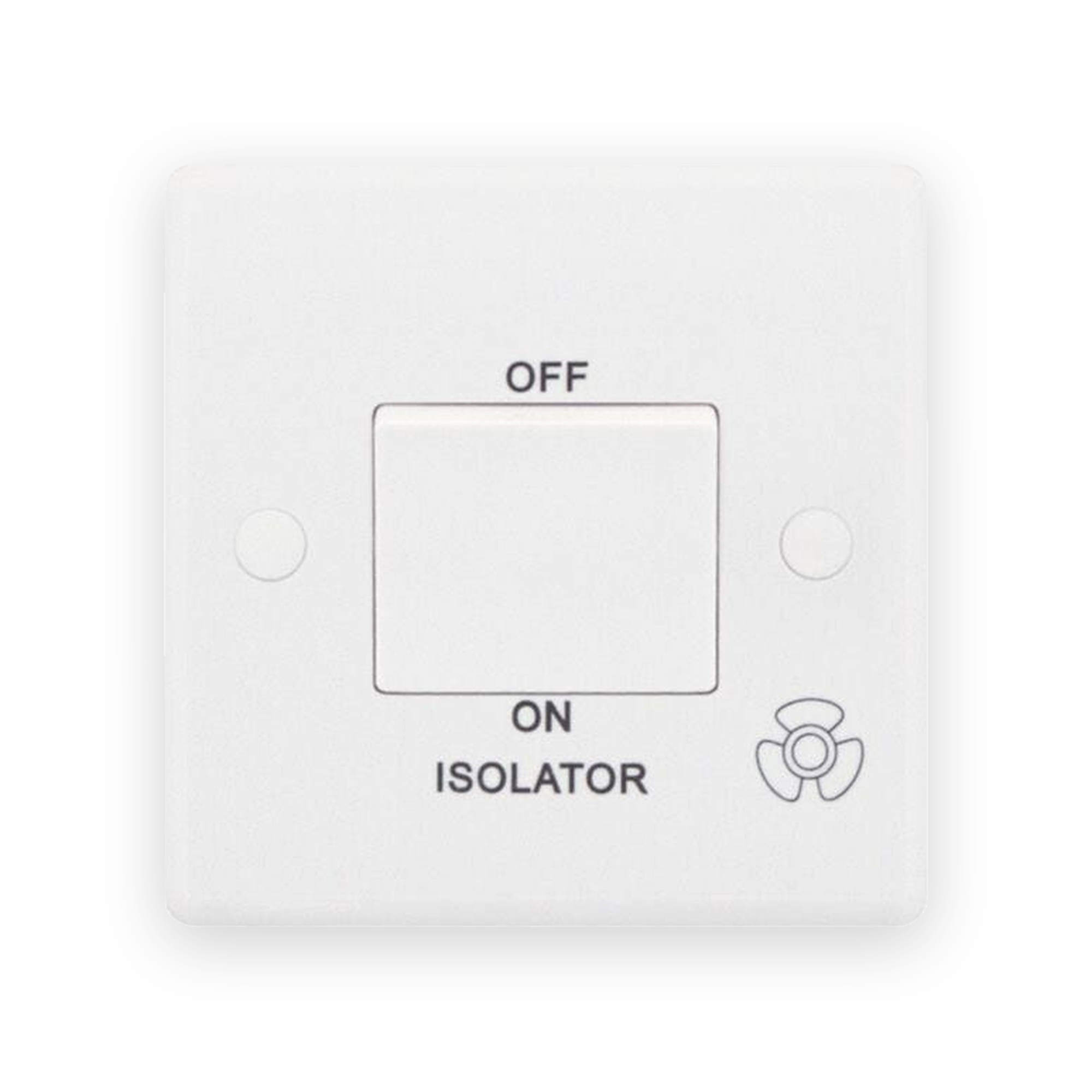 selectric-smooth-white-1-gang-10ax-3-pole-fan-isolator-plate-switch-ssl508 Selectric Smooth White 1 Gang 10AX 3 Pole Fan Isolator Plate Switch
