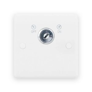 Selectric Smooth White 1 Gang 20A 2 Pole Lockable Switch
