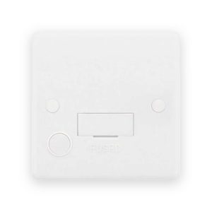 Selectric Smooth White 13A Flex Outlet Unswitched Fused Connection Unit