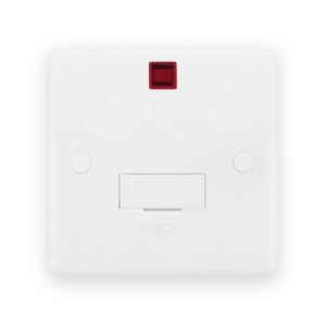 Selectric Smooth White 13A Neon Unswitched Fused Connection Unit