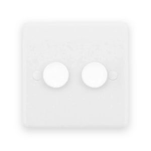 Selectric Smooth White 2 Gang 60-400W 2 Way Dimmer Switch