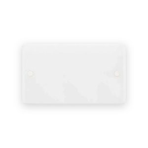 Selectric Smooth White 2 Gang Blanking Plate