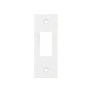Selectric Square White 1 Aperture Square Modular Architrave Front Plate