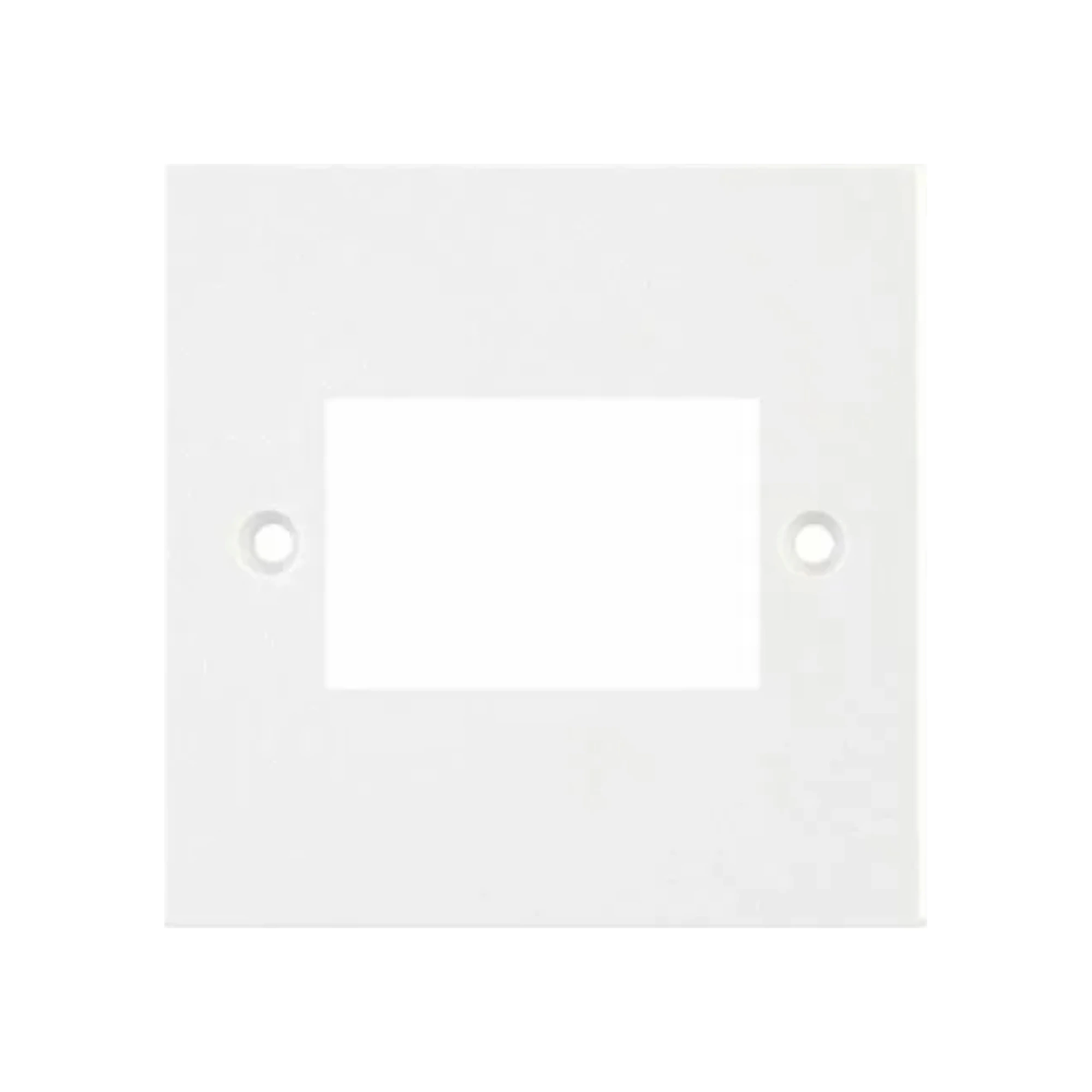 Selectric Square White 3 Aperture Square Modular Front Plate