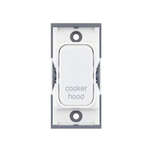 Selectric White 20A 2 Pole COOKER HOOD Switch Module