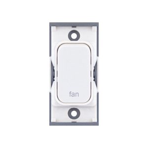 Selectric White 20A 2 Pole FAN Switch Module