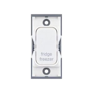 Selectric White 20A 2 Pole FRIDGE FREEZER Switch Module