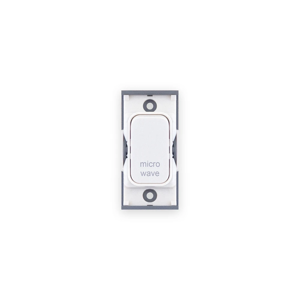 Selectric White 20A 2 Pole MICROWAVE Switch Module